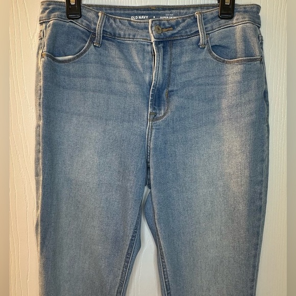 Old Navy Denim - Old Navy‎ High Rise Super Skinny Blue Denim Jeans Women’s 8 Inseam 28”